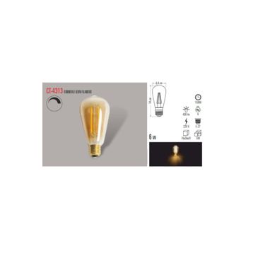 Cata CT 4313 Amber 3 Adet 6W Dimmerli Rustik Led Ampul