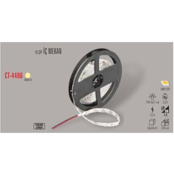 Cata CT-4486 10Ç 4000K 5 mt İç Mekan LED Şerit