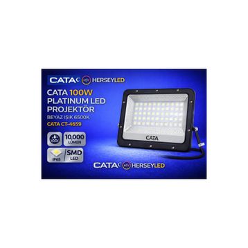 Cata CT-4659 100W 6500K Platinum Beyaz Işık Led Projektör