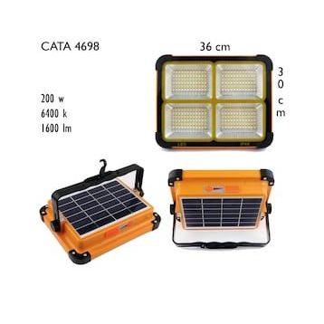 Cata CT-4698 200W Taşınabilir Solar Led Projektör