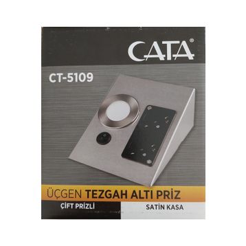 Cata Ct - 5109g 1 W Ledli Çift Prizli Gün Işığı Üçgen Spot