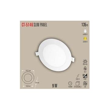 Cata CT-5146 G 9W 3000K Alüminyum Kasa Gün Işığı Sıva Altı Led Panel Spot