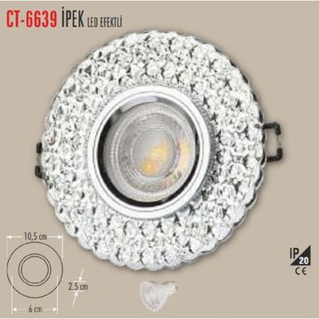 Cata CT-6639 İpek 6 Adet Cam Spot