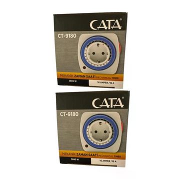 Cata CT-9180 2 Adet Zaman Ayarlı Mekanik Priz