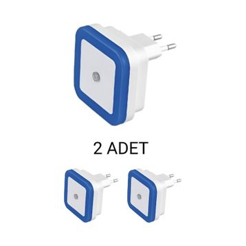 Cata CT-9500 1W 2’li Paket Mavi Fotoselli LED Gece Lambası