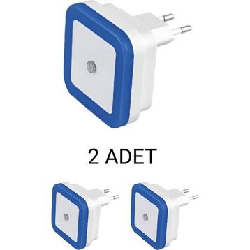 Cata CT-9500 1W 2’li Paket Mavi Fotoselli LED Gece Lambası