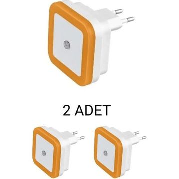 Cata CT-9500 1W Amber 2’li Paket Turuncu Fotoselli LED Gece Lambası