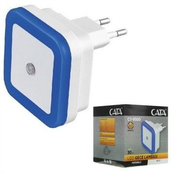 Cata CT-9500 Mavi 1 W Fişli Sensörlü Gece Lambası