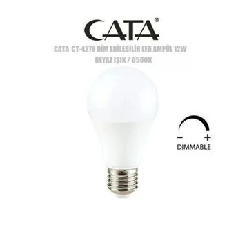 Cata E-27 12W Beyaz Duylu Led Ampul