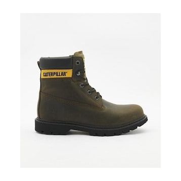 Caterpillar Golden Dark Olive Deri Erkek Bot