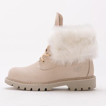Caterpillar Utah Fur 015Z101184-B1027 Beige Nubuk Bej Kadın Bot