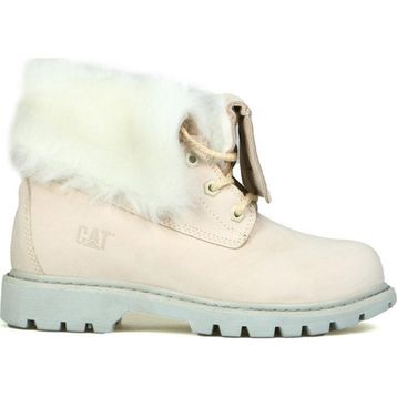 Caterpillar Utah Fur 015Z101184-B1027 Beige Nubuk Bej Kadın Bot