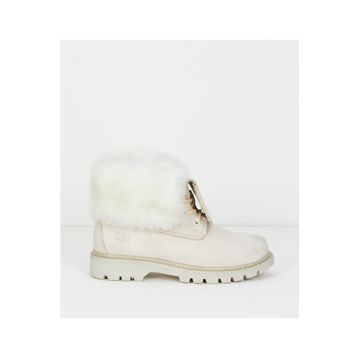 Caterpillar Utah Fur 015Z101184-B1027 Beige Nubuk Bej Kadın Bot