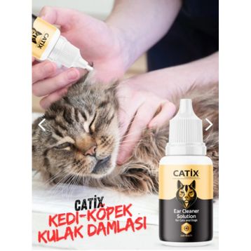 Catix 50 ml Kedi ve Köpekler İçin Kulak Temizleyici