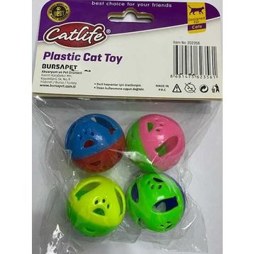 Catlife Zilli Top 4lü Kedi Oyuncağı