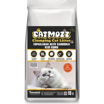 CatMozz 10 lt Aktif Karbon Carbon Topaklanan Kedi Kumu