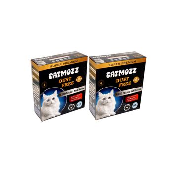 CatMozz Dust Free Süper Premium Aktif Karbon Topaklaşan Hipoalerjik İnce 2x8 lt Kedi Kumu