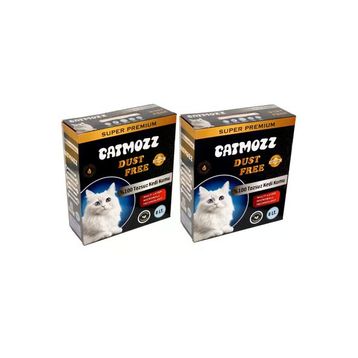 CatMozz Dust Free Süper Premium Aktif Karbon Topaklaşan Hipoalerjik İnce 2x8 lt Kedi Kumu
