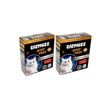 CatMozz Dust Free Süper Premium Aktif Karbon Topaklaşan Hipoalerjik İnce 2x8 lt Kedi Kumu