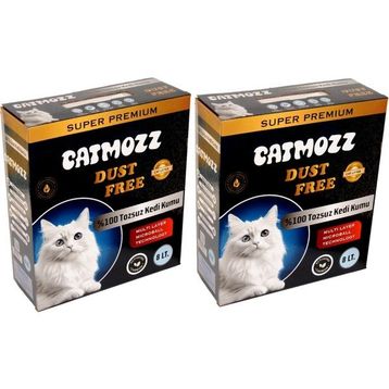 CatMozz Dust Free Süper Premium Aktif Karbon Topaklaşan Hipoalerjik İnce 2x8 lt Kedi Kumu