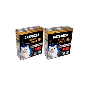 CatMozz Dust Free Süper Premium Aktif Karbon Topaklaşan Hipoalerjik İnce 2x8 lt Kedi Kumu