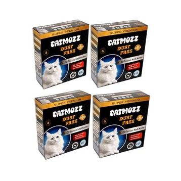 CatMozz Dust Free Süper Premium Aktif Karbon Topaklaşan Hipoalerjik İnce 4x8 lt Kedi Kumu