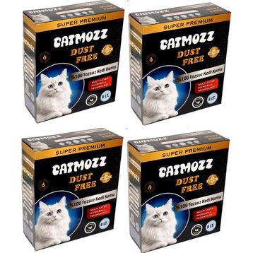 CatMozz Dust Free Süper Premium Aktif Karbon Topaklaşan Hipoalerjik İnce 4x8 lt Kedi Kumu
