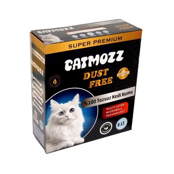 CatMozz Dust Free Süper Premium Aktif Karbon Topaklaşan Hipoalerjik İnce 8 lt Kedi Kumu
