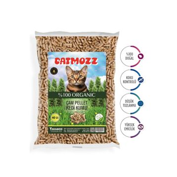 CatMozz Eco Hipoalerjenik Organik 4x10 lt Çam Peleti Kedi Kumu