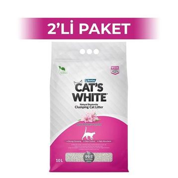 Cat’s White Pudralı 2x10 lt Kedi Kumu