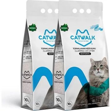 Catwalk 2x10 lt Marsilya Sabun Kokulu İnce Taneli Kedi Kumu