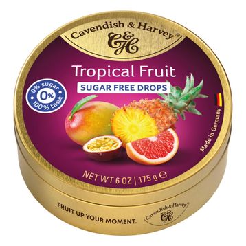 Cavendish & Harvey 175 gr Şekersiz Tropikal Meyve Aromalı Şeker