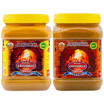 Çavuşoğlu 930 gr Odun Ateşinde Kepeksiz + 930 gr Kepekli Bozkır Tahini
