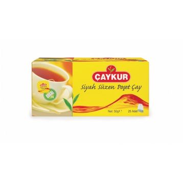 Çaykur 25'li 50 gr Siyah Süzme Poşet Çay