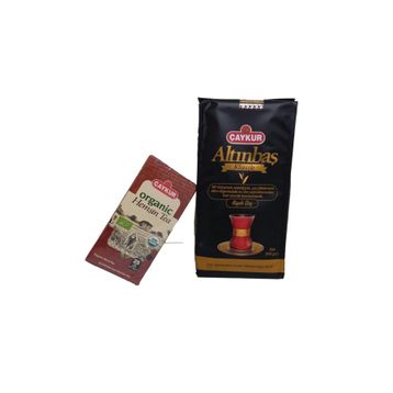 Çaykur 500 gr Altınbaş Dökme Çay + 50 gr Organik Hemşin Süzen Poşet Siyah Çay