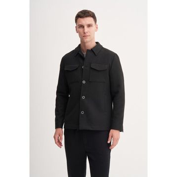 Cazador 13235 Siyah Kaşe Erkek Mont