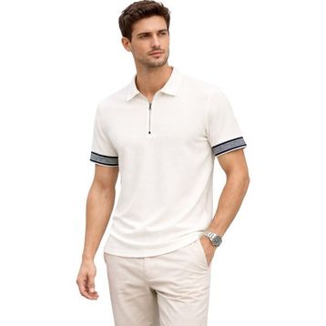 Cazador 44715 Polo Yaka T-Shirt Erkek Ekru Tişört