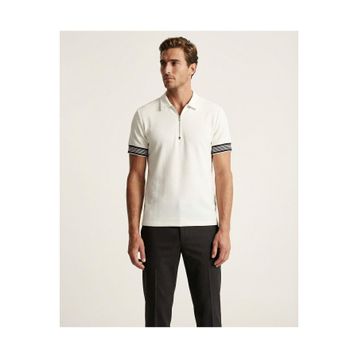Cazador 44715 Polo Yaka T-Shirt Erkek Ekru Tişört