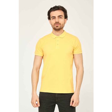 Cazador 4613 Hardal Polo Erkek T-Shirt