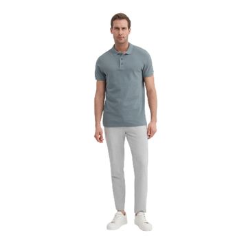 Cazador 46130 Polo Pıke Tshırt Erkek Polo Yaka Gri Tişört