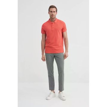 Cazador 46130 Polo Pıke Tshırt Erkek Polo Yaka Nar Çiçeği Tişört