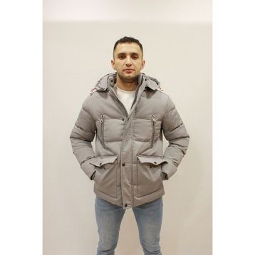 Cazador CAZ 1053 Gri Kapşonlu Su Geçirmez Termometreli Cep Detaylı Erkek Mont