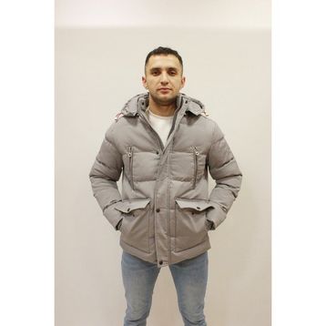 Cazador CAZ 1053 Gri Kapşonlu Su Geçirmez Termometreli Cep Detaylı Erkek Mont