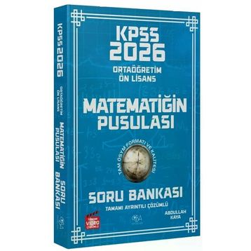 CBA Yayınları 2026 KPSS Lise Ortaöğretim Ön Lisans Matematik Matematiğin Pusulası Çözümlü Soru Bankası