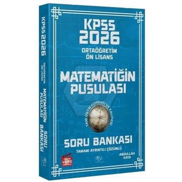 CBA Yayınları 2026 KPSS Lise Ortaöğretim Ön Lisans Matematik Matematiğin Pusulası Çözümlü Soru Bankası