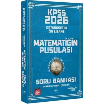 CBA Yayınları 2026 KPSS Lise Ortaöğretim Ön Lisans Matematik Matematiğin Pusulası Çözümlü Soru Bankası