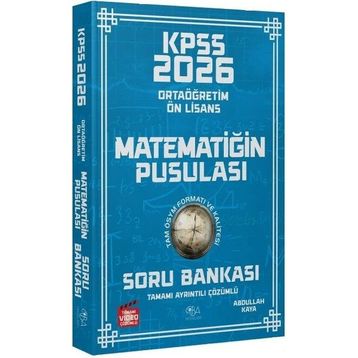 CBA Yayınları 2026 KPSS Lise Ortaöğretim Ön Lisans Matematik Matematiğin Pusulası Çözümlü Soru Bankası