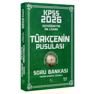 CBA Yayınları 2026 KPSS Lise Ortaöğretim Ön Lisans Türkçenin Pusulası Çözümlü Soru Bankası