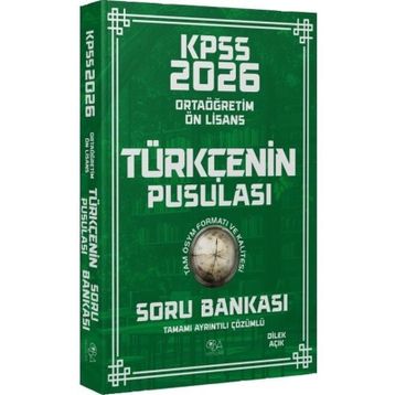 CBA Yayınları 2026 KPSS Lise Ortaöğretim Ön Lisans Türkçenin Pusulası Çözümlü Soru Bankası