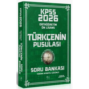 CBA Yayınları 2026 KPSS Lise Ortaöğretim Ön Lisans Türkçenin Pusulası Çözümlü Soru Bankası
